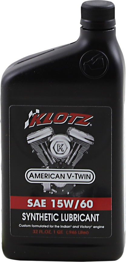 Klotz Oil V - Twin Synthetic Oil 15W - 60 - Part Number KV - 1560 - 1 Quart - Kelly Motorsports