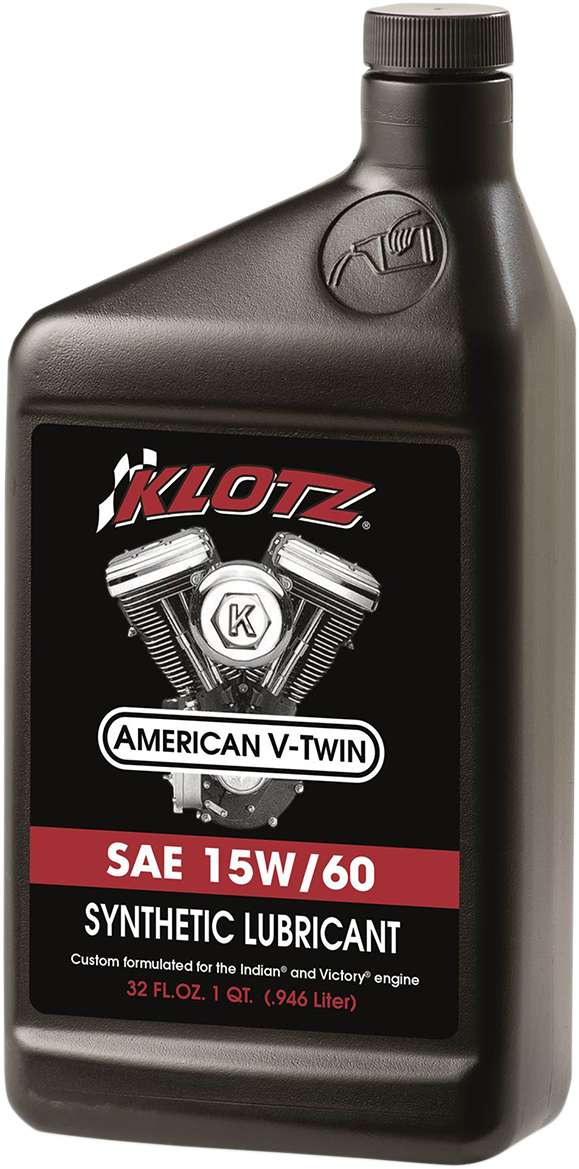 Klotz Oil V - Twin Synthetic Oil 15W - 60 - Part Number KV - 1560 - 1 Quart - Kelly Motorsports