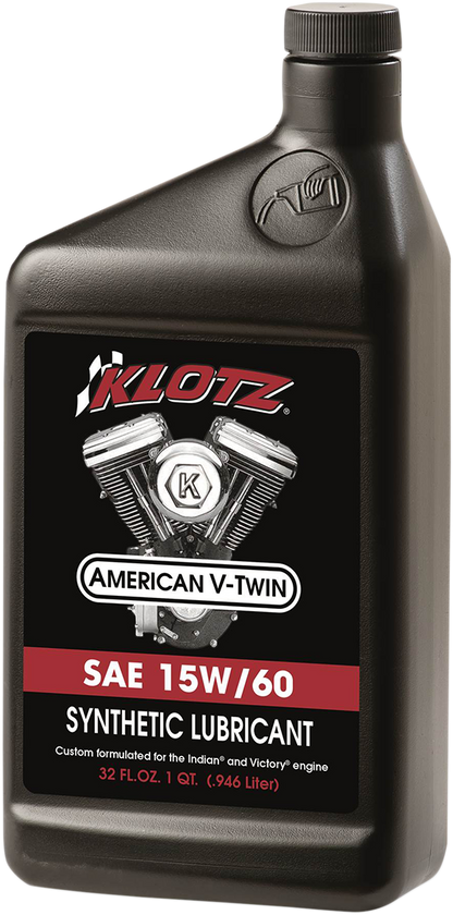 Klotz Oil V - Twin Synthetic Oil 15W - 60 - Part Number KV - 1560 - 1 Quart - Kelly Motorsports