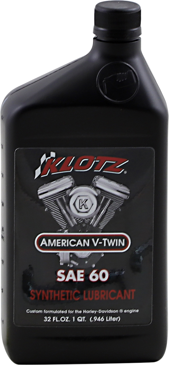 KLOTZ OIL V Twin Synthetic Oil 60W - 1 Quart (Part Number KH - 60) - Kelly Motorsports