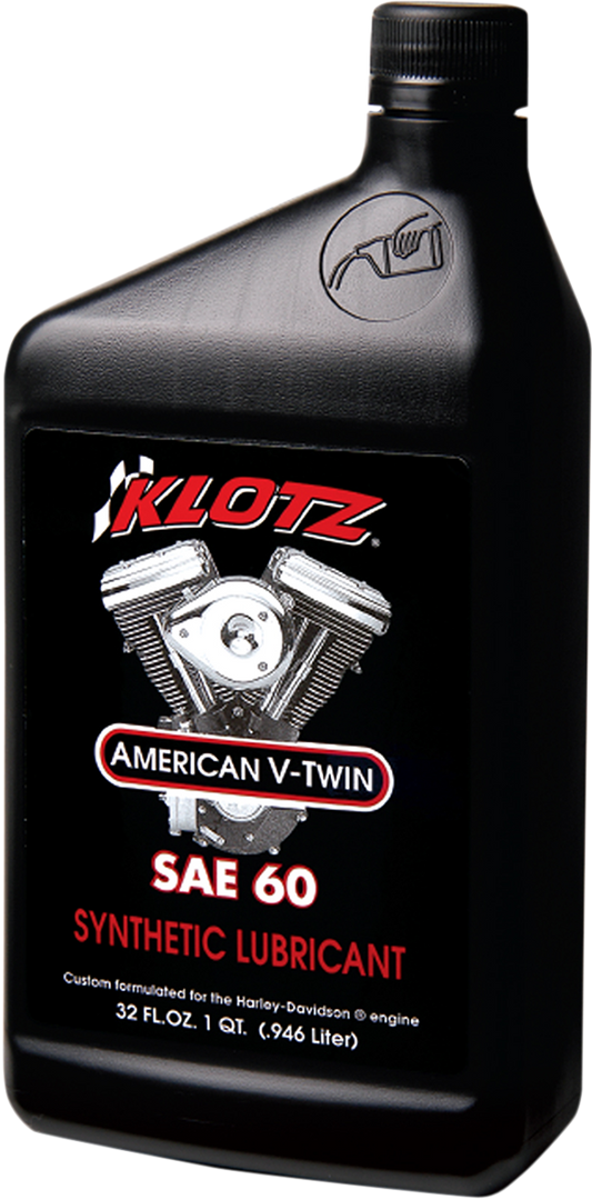 KLOTZ OIL V Twin Synthetic Oil 60W - 1 Quart (Part Number KH - 60) - Kelly Motorsports