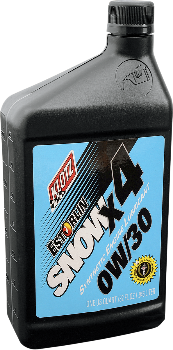 Klotz Oil X4 Snow Oil 0W - 30 - 1 Quart for 4 - Stroke Snowmobile Engines (Part KE830) - Kelly Motorsports