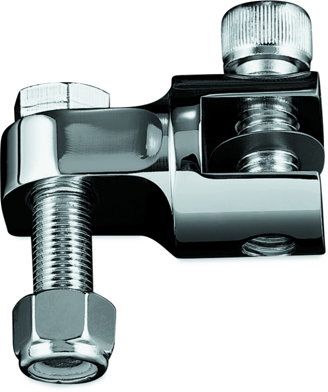 Kuryakyn 1-1/4 Inch Stirrup Heel Rest Extenders Chrome for Harley-Davidson - Kelly Motorsports