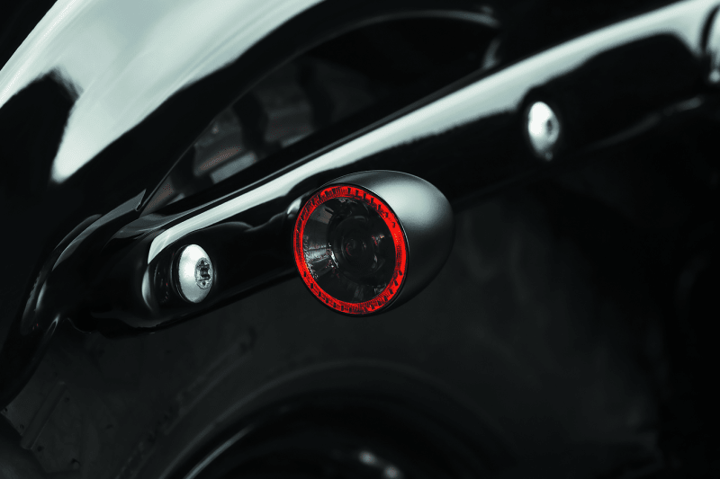 Kuryakyn Bullet 1000 White/Amber Clear Lens Satin Black Marker Lights – Part Number kur2555 - Kelly Motorsports