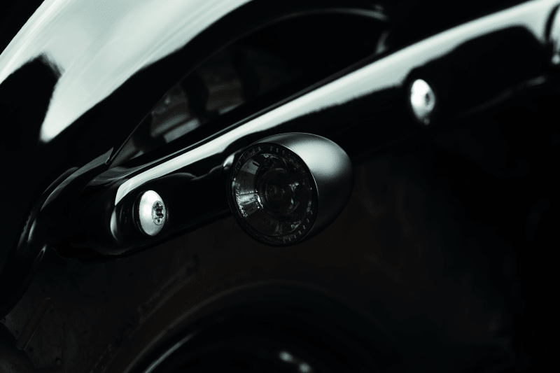 Kuryakyn Bullet 1000 White/Amber Clear Lens Satin Black Marker Lights – Part Number kur2555 - Kelly Motorsports