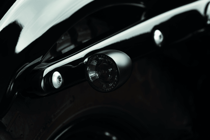 Kuryakyn Bullet 1000 White/Amber Clear Lens Satin Black Marker Lights – Part Number kur2555 - Kelly Motorsports