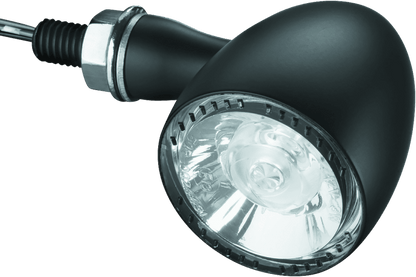 Kuryakyn Bullet 1000 White/Amber Clear Lens Satin Black Marker Lights – Part Number kur2555 - Kelly Motorsports