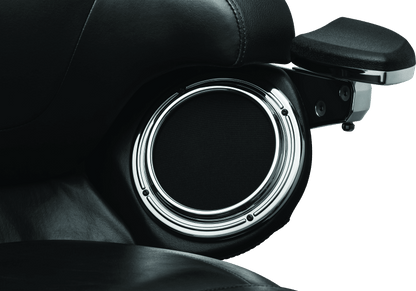 Kuryakyn Corona Speaker Grills Chrome for Harley-Davidson Touring Models - Kelly Motorsports