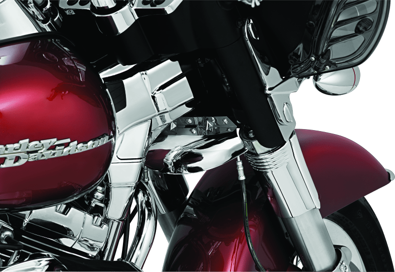 Kuryakyn Deluxe Neck Covers for 95-07 Harley Davidson Touring Models Chrome Part 7866 - Kelly Motorsports