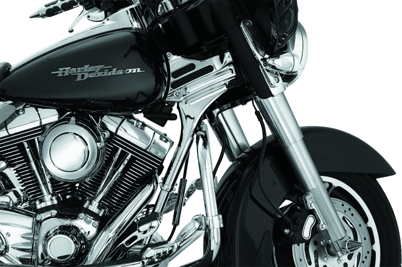 Kuryakyn Deluxe Neck Covers for 95-07 Harley Davidson Touring Models Chrome Part 7866 - Kelly Motorsports