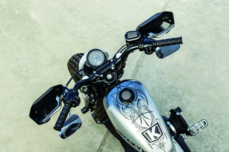 Kuryakyn Dillinger Grips Dual Cable Satin Black – Aggressive Control with Vibration Dampening - Kelly Motorsports