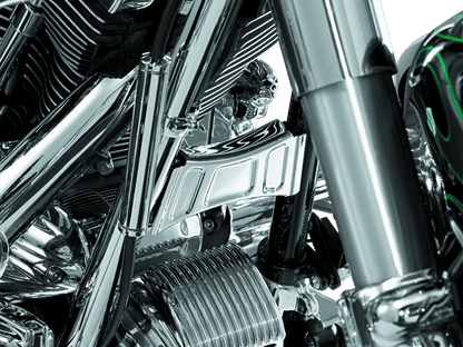 Kuryakyn Downtube Cross Brace Cover for Harley-Davidson Touring Models 1999-2013 - Kelly Motorsports