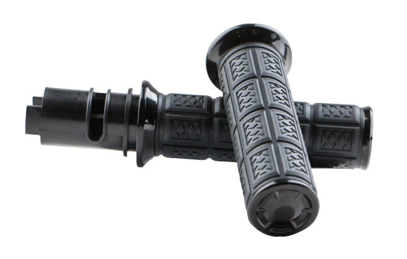 Kuryakyn Enygma Grips for Touring and Softail Models – Black, Part No. kur10142-2 - Kelly Motorsports