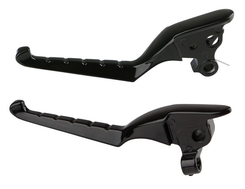 Kuryakyn Enygma Levers for Harley Davidson Touring Models (2021-2025) - Gloss Black, Part Number KUR10182-2 - Kelly Motorsports