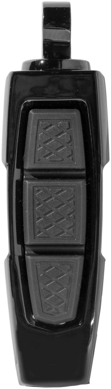 Kuryakyn Enygma Pegs with Adapter – Gloss Black for Motorcycle Customization - Kelly Motorsports