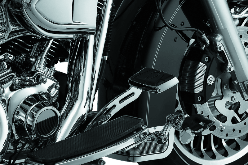 Kuryakyn Extended Brake Pedal Girder for Harley Davidson Touring Models (2008-2009) - Chrome Part Number KUR1071 - Kelly Motorsports