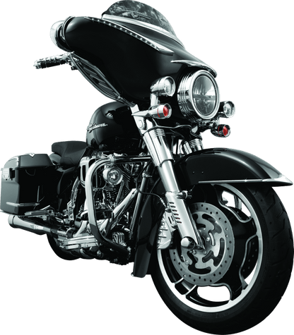 Kuryakyn Front Fender Side Trim Chrome for Harley Davidson Touring Models - Kelly Motorsports