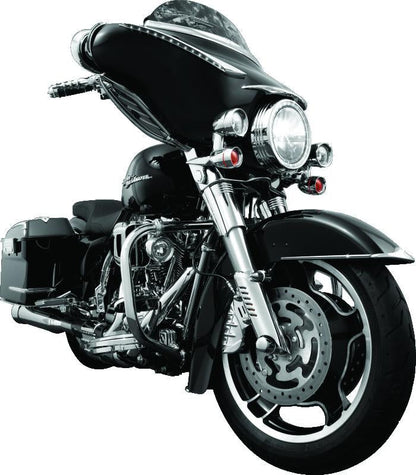 Kuryakyn Front Fender Side Trim Chrome for Harley Davidson Touring Models - Kelly Motorsports