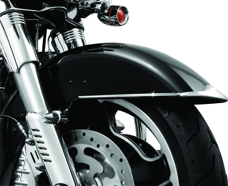 Kuryakyn Front Fender Side Trim Chrome for Harley Davidson Touring Models - Kelly Motorsports