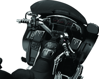 Kuryakyn Grip End Weights Chrome - Reduce Handlebar Vibration and Enhance Style - Kelly Motorsports