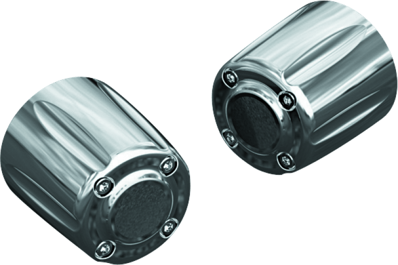 Kuryakyn Grip End Weights Chrome - Reduce Handlebar Vibration and Enhance Style - Kelly Motorsports