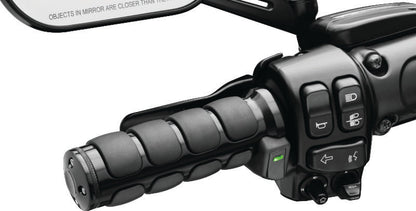 Kuryakyn Heated ISO Grips Dual Cable Gloss Black – Keeps Hands Warm with Adjustable Heat Settings - Kelly Motorsports
