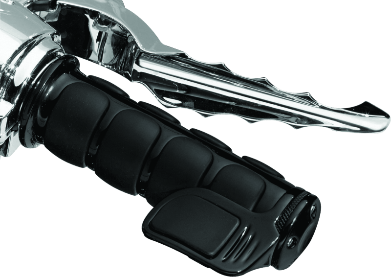 Kuryakyn ISO Grip Universal 7/8 inch Gloss Black for Honda Rebel Models - Kelly Motorsports