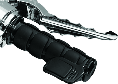 Kuryakyn ISO Grip Universal 7/8 inch Gloss Black for Honda Rebel Models - Kelly Motorsports