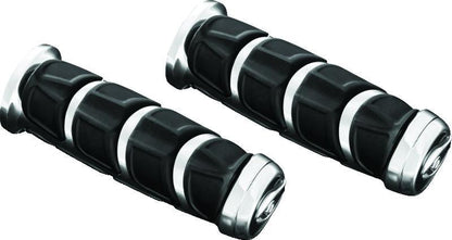 Kuryakyn Kinetic Grips Universal 1 inch Chrome for Honda VTX1800T and Shadow Models - Kelly Motorsports