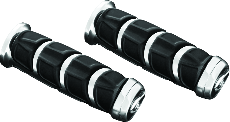 Kuryakyn Kinetic Grips Universal 1 inch Chrome for Honda VTX1800T and Shadow Models - Kelly Motorsports