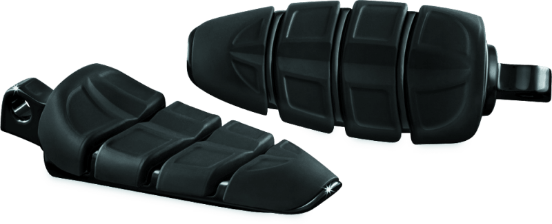 Kuryakyn Kinetic Peg with Male Mount Adapter in Gloss Black – Versatile Powersports Foot Pegs - Kelly Motorsports