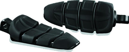 Kuryakyn Kinetic Peg with Male Mount Adapter in Gloss Black – Versatile Powersports Foot Pegs - Kelly Motorsports