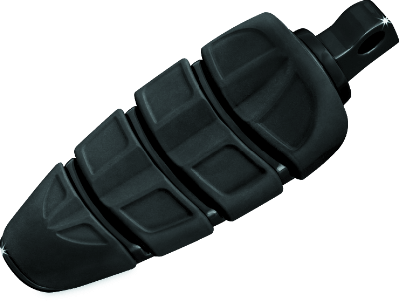 Kuryakyn Kinetic Peg with Male Mount Adapter in Gloss Black – Versatile Powersports Foot Pegs - Kelly Motorsports