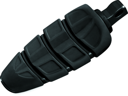 Kuryakyn Kinetic Peg with Male Mount Adapter in Gloss Black – Versatile Powersports Foot Pegs - Kelly Motorsports