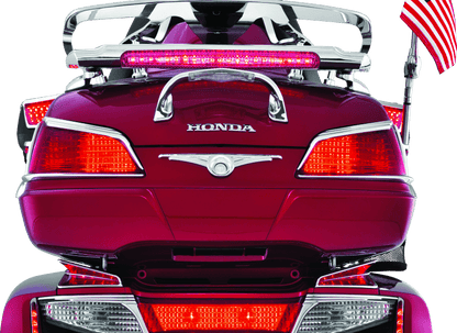 Kuryakyn LED Lighted Trunk Lid Handle for Honda GL1800 Gold Wing (2001-2005) - Chrome with Clear Lens and Red LEDs - Kelly Motorsports