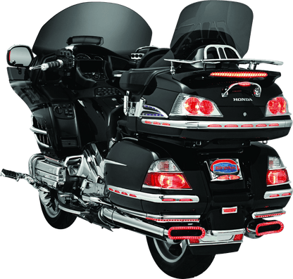 Kuryakyn LED Lighted Trunk Lid Handle for Honda GL1800 Gold Wing (2001-2005) - Chrome with Clear Lens and Red LEDs - Kelly Motorsports