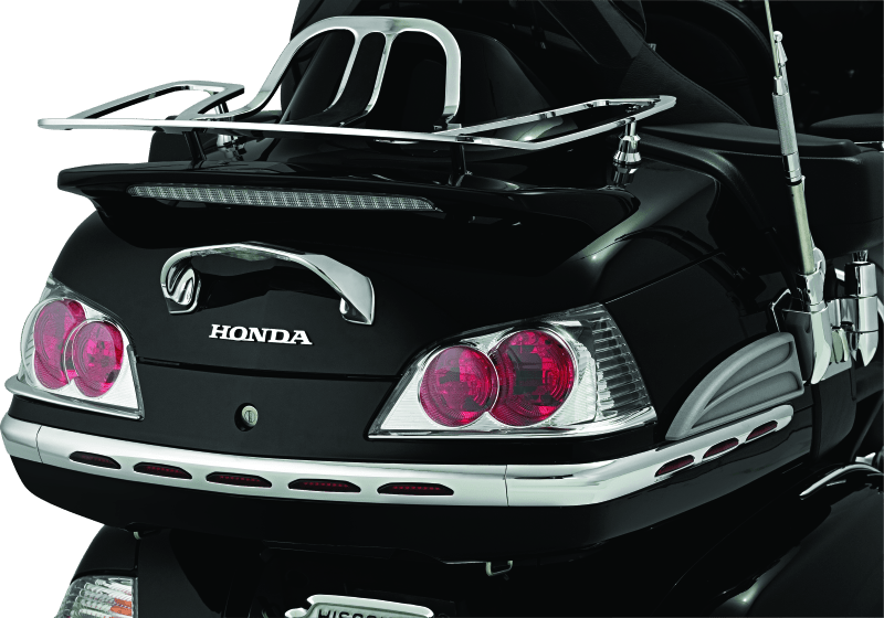 Kuryakyn LED Lighted Trunk Lid Handle for Honda GL1800 Gold Wing (2001-2005) - Chrome with Clear Lens and Red LEDs - Kelly Motorsports