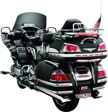 Kuryakyn LED Lighted Trunk Lid Handle for Honda GL1800 Gold Wing (2001-2005) - Chrome with Clear Lens and Red LEDs - Kelly Motorsports