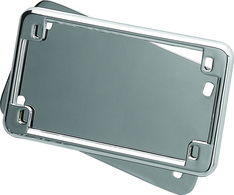 Kuryakyn License Frame & Backing Plate Set 4x7 Inch Chrome for Suzuki C90 Boulevard - Kelly Motorsports