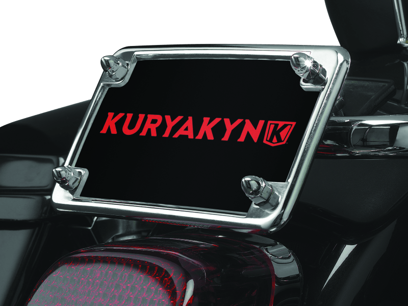Kuryakyn License Frame & Backing Plate Set 4x7 Inch Chrome for Suzuki C90 Boulevard - Kelly Motorsports