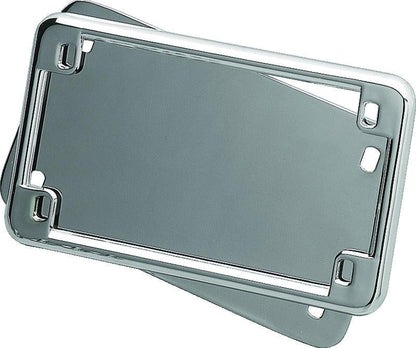 Kuryakyn License Frame & Backing Plate Set 4x7 Inch Chrome for Suzuki C90 Boulevard - Kelly Motorsports