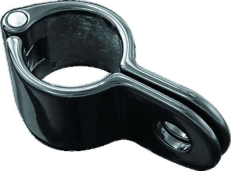 Kuryakyn Magnum Quick Clamp 1-1/4 inch Gloss Black - Durable Stainless Steel PowerSports Clamp - Kelly Motorsports