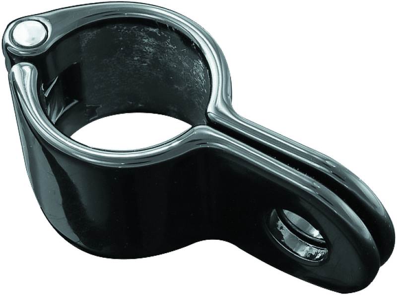 Kuryakyn Magnum Quick Clamp 1-1/4 inch Gloss Black - Durable Stainless Steel PowerSports Clamp - Kelly Motorsports