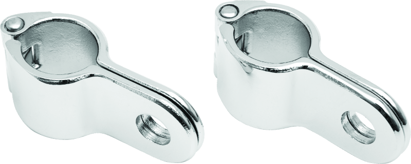 Kuryakyn Magnum Quick Clamp 1 inch Chrome - Durable Stainless Steel PowerSports Clamp with Peg Mount Hole - Kelly Motorsports