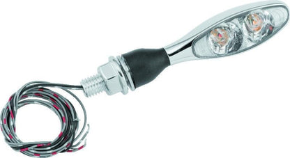 Kuryakyn Micro 1000 Dual Function LED Signal Light with Clear Lens and Chrome Finish - Part #kur2532 - Kelly Motorsports