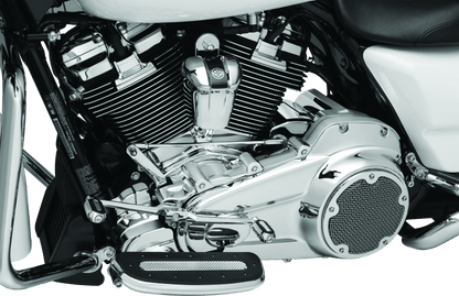 Kuryakyn Precision Transmission Top Cover for 2017-2018 Harley Davidson Touring Models in Chrome - Part Number KUR6415 - Kelly Motorsports