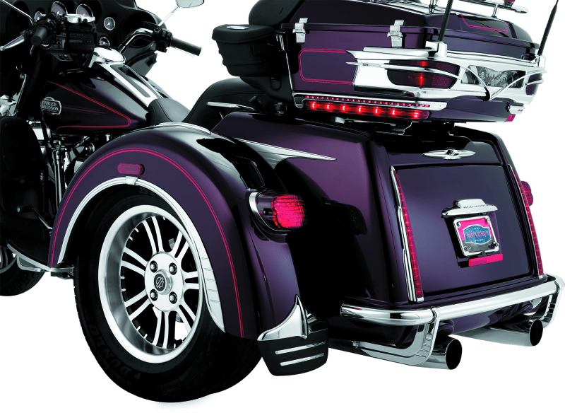 Kuryakyn Rear Bumper Accents for Harley Davidson Trike - Chrome, Part #kur7223 - Kelly Motorsports