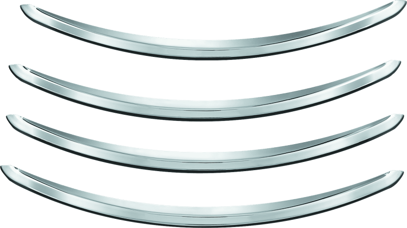 Kuryakyn Rear Fender Accents for Harley Davidson FLHX and FLTRX Models in Chrome - Kelly Motorsports