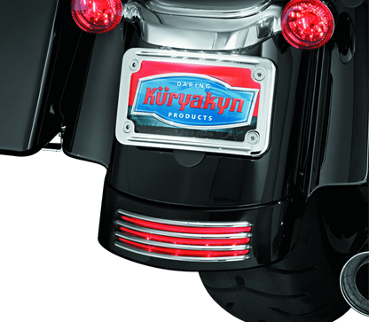 Kuryakyn Rear Fender Accents for Harley Davidson FLHX and FLTRX Models in Chrome - Kelly Motorsports