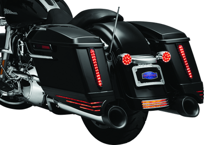Kuryakyn Rear Fender Accents for Harley Davidson FLHX and FLTRX Models in Chrome - Kelly Motorsports